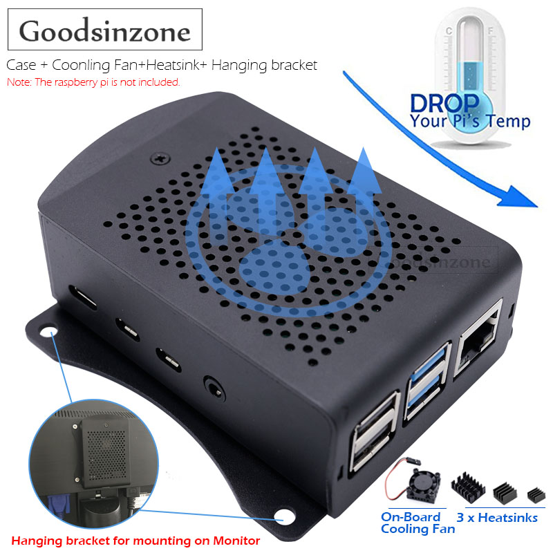 Argon One V3 M.2 Nvme Case - Raspberry Pi 4 Model B Aluminium