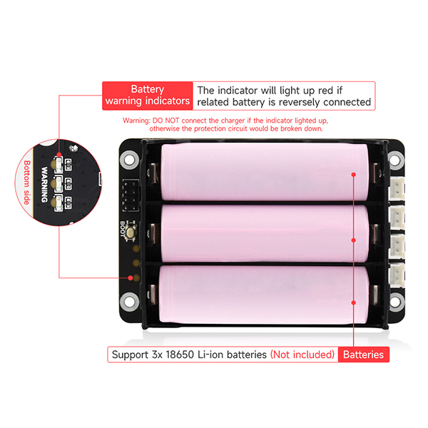Raspberry Pi topi 5 UPS menduk - Raspberry Pi Uninterrupted Power Supply Ups 18650 ulasan dan harga