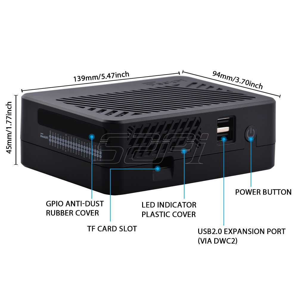 Casing NAS 52Pi DeskPi Lite de - Argon One V3 M.2 Nvme Case ulasan dan harga